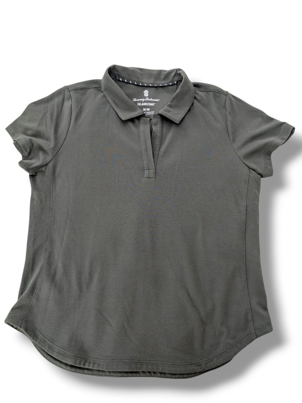Tommy Bahama Women’s Army Green Short Sleeve Polo, Size Medium